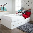 thumbnail image 1 of South Shore Summertime Twin Storage Bed 39'' with 3 Drawers, White and Maple, 1 of 4