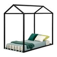 thumbnail image 1 of South Shore Sweedi House Bed, Twin Size, Matte Black, 1 of 8