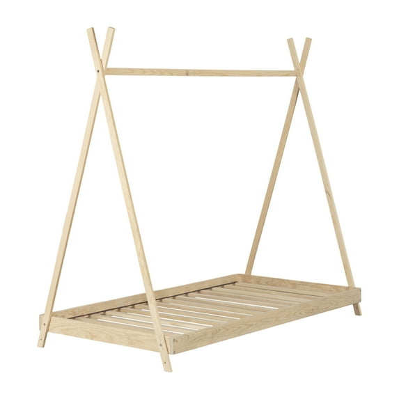 South Shore Sweedi, Scandinavian, Twin Bed, Natural Wood