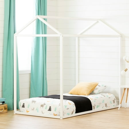 South Shore Sweedi Twin House Bed, Pure White