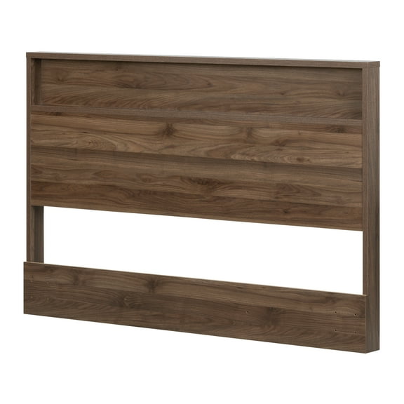 South Shore Tao Full Queen Panel Headboard in Natural Walnut