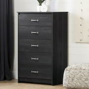 South Shore Tassio Farmhouse 5-Drawers Dresser Gray Oak