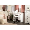 thumbnail image 1 of South Shore Tiara Contemporary 2-Door Makeup Desk with Baskets, White, 1 of 17