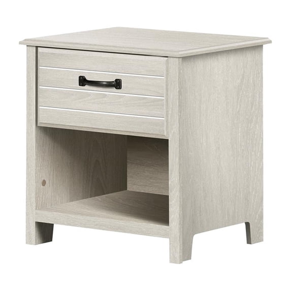 South Shore Ulysses 1-Drawer Nightstand Winter Oak
