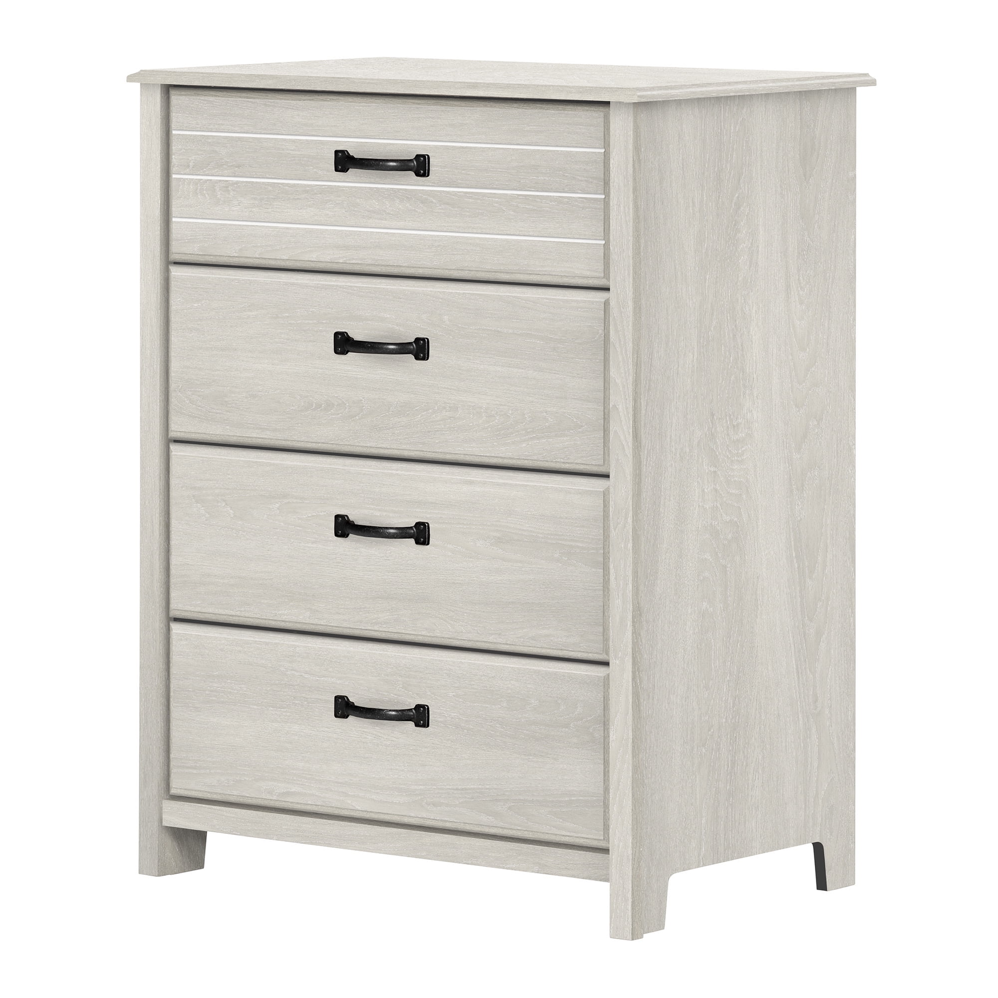 Winter Oak Traditional 4-Drawer Chest with Extra Deep Drawer