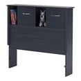 thumbnail image 1 of South Shore Ulysses Blueberry Bookcase Headboard with Sliding Doors, Multiple Sizes, 1 of 8