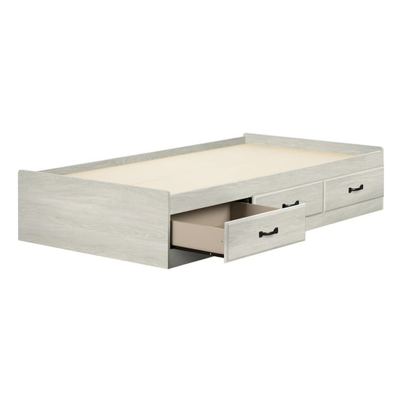 South Shore Ulysses Twin 3-Drawer Mates Bed Winter Oak