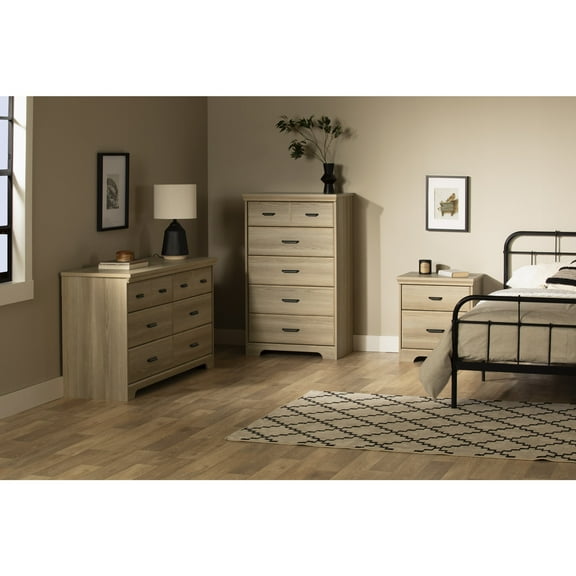 South Shore Versa, Traditional Nightstand,  Brown