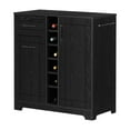 thumbnail image 1 of South Shore Vietti Bar Cabinet with Storage, Black Oak, 1 of 19