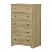 South Shore Vito Contemporary 5-Drawers Dresser Natural Ash