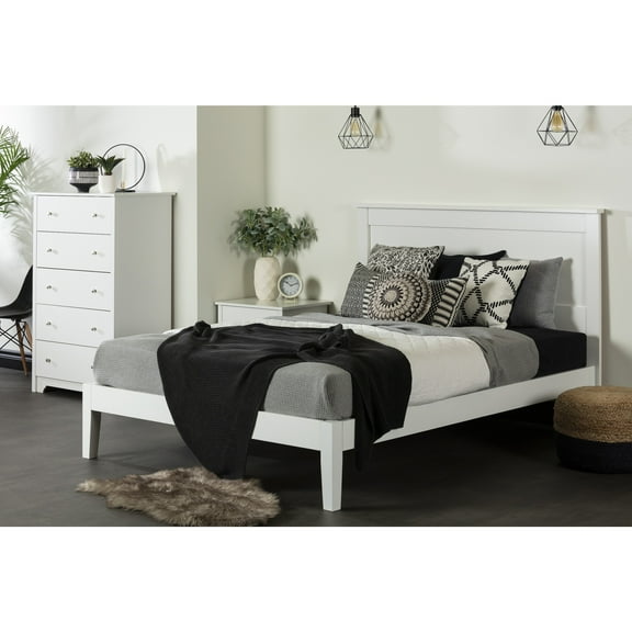 South Shore Vito, Contemporary Bed, Queen White