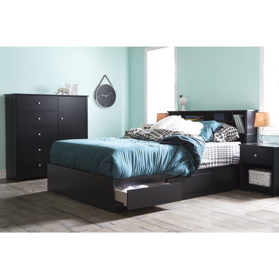 South Shore Vito, Contemporary Chest, Black