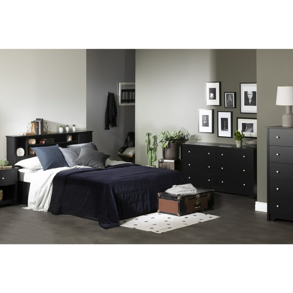 South Shore Vito, Contemporary Dresser, Black