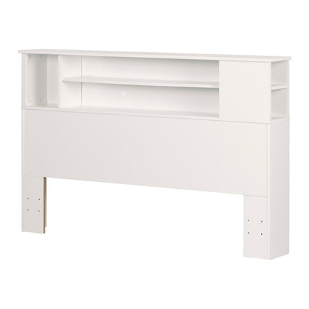 South Shore Vito Kid's Full/Queen Bookcase Headboard, White