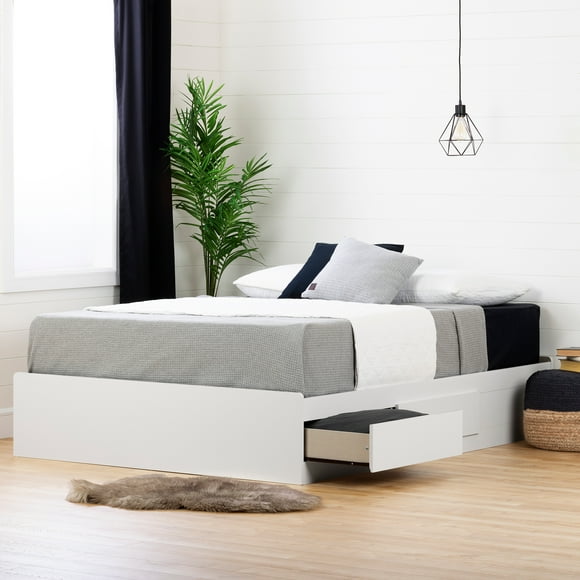 South Shore Vito Queen Mates Bed 60", White