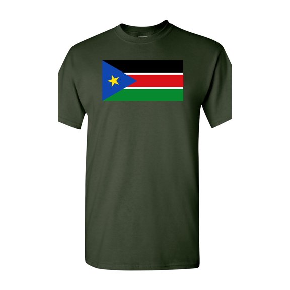 South Sudan Country Flag Adult DT T-Shirt Tee
