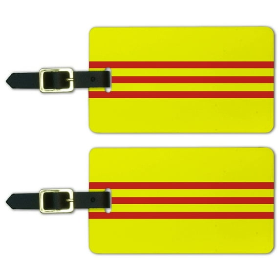 South Vietnam Flag Luggage ID Tags Suitcase Carry-On Cards - Set of 2