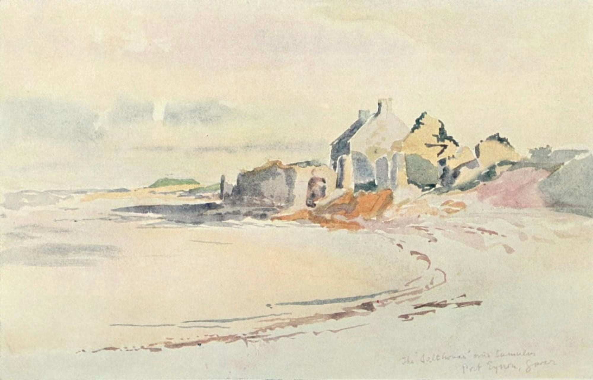 South Wales Coast 1911 Gower Coast Canvas Art - Thomas H Thomas (18 x 24)
