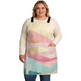 South West Boho Aprons for Women with Pockets, Abstract Pink Gold ...