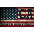 thumbnail image 1 of South Whittier CA California Los Angeles County Vintage US Flag Decal Bumper Sticker 3M Vinyl 3" x 5", 1 of 3