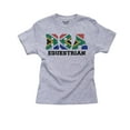 thumbnail image 1 of South-africa Equestrian - Olympic Games - Rio - Flag Boy's Cotton Youth Grey T-Shirt, 1 of 2