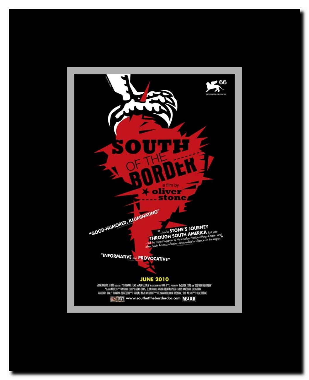 South of the Border Framed Movie Poster