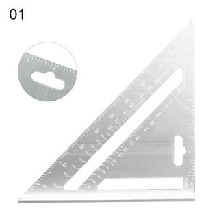 Westcott Scholastic Triangle Ruler, 12, 45 and 90 Degrees with Inking  Edge, Clear 