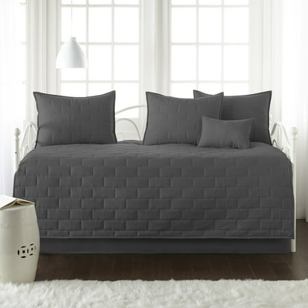 SouthShore Fine Linens Brickyard 6-Piece Slate Quilt Sets, Twin