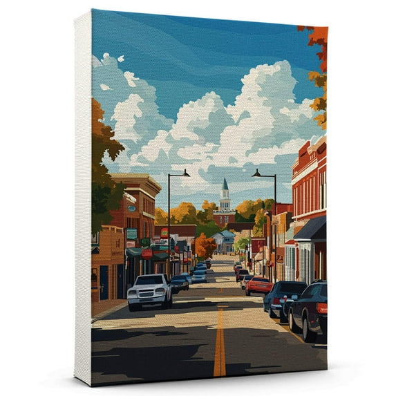 Southaven Vintage Travel Canvass, Mississippi Canvas Wall Art, Southaven Canvas Wall Art, Mississippi Wall Art Picture Print Decor - 105AZ1304