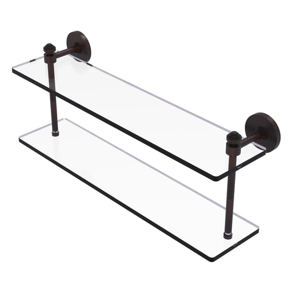 Southbeach Collection 22" 2-Tiered Glass Shelf (Build to Order)