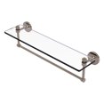 thumbnail image 1 of Southbeach Collection 22-in  Glass Vanity Shelf  with Integrated Towel Bar in Antique Pewter, 1 of 11