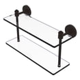 thumbnail image 1 of Southbeach Collection Two Tiered Glass Shelf - Oil Rubbed Bronze / 16 Inch, 1 of 11