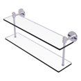thumbnail image 1 of Southbeach Collection Two Tiered Glass Shelf - Satin Chrome / 22 Inch, 1 of 11