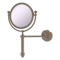 thumbnail image 1 of Southbeach Collection Wall Mounted Make-Up Mirror 8-in Diameter with 5X Magnification in Antique Pewter, 1 of 11