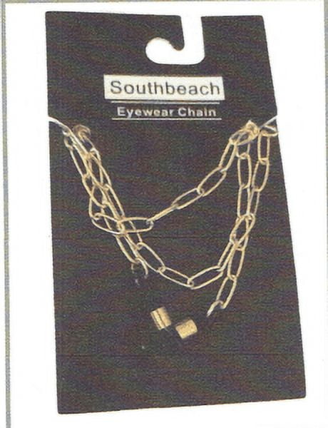 Southbeach Fashion Gold Paper Clip Eyeglass Chain for Eyeglasses or Sunglasses