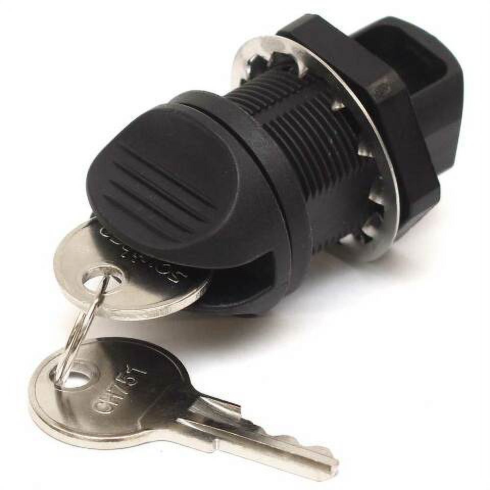 Southco Boat Glove Box Latch 7/8 Inch Locking Black Plastic