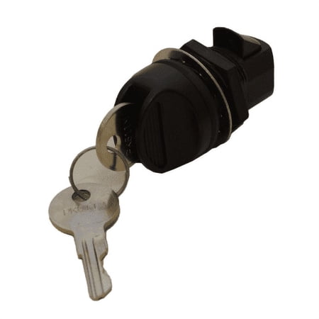 Southco Boat Glove Box Lock | 1 Inch w/(2) Keys Black