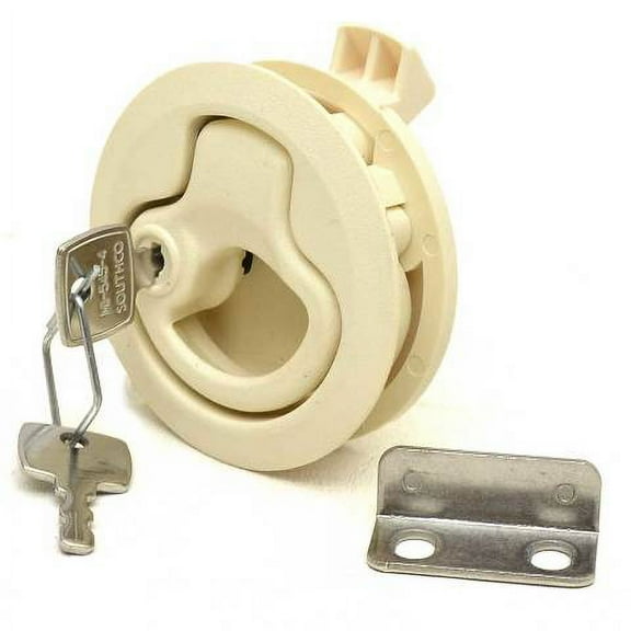 Southco Boat Locking Hatch Latch M1-43-7 | 2 Inch Flush Beige