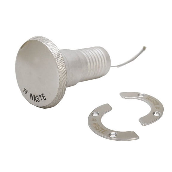 Southco Boat Waste Deck Fill | Straight 1 1/2 Inch Stainless