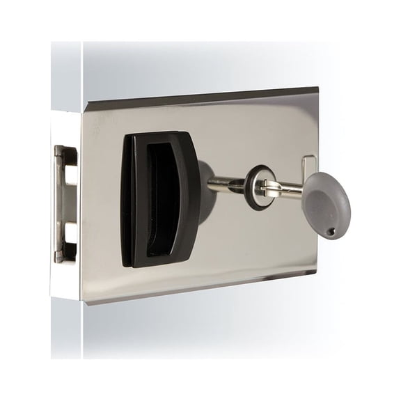 Southco Flush Sliding Door Latch - Square - Aluminum | Bundle of 2