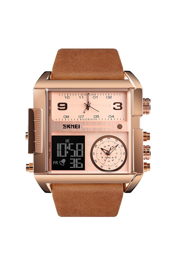 Southeast Asia Square Large Dial Men'S Business Electronic Watches Unique Dial Design Watches