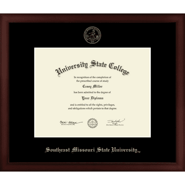 Southeast Missouri State University Diploma Frame, Document Size 11" x 8.5"