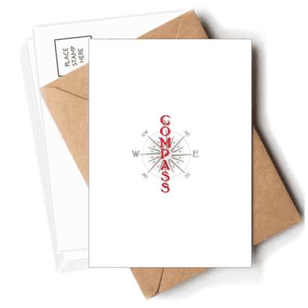 Southeast Northwest Compass Postcards Envelopes Blank Note Cards Mailing