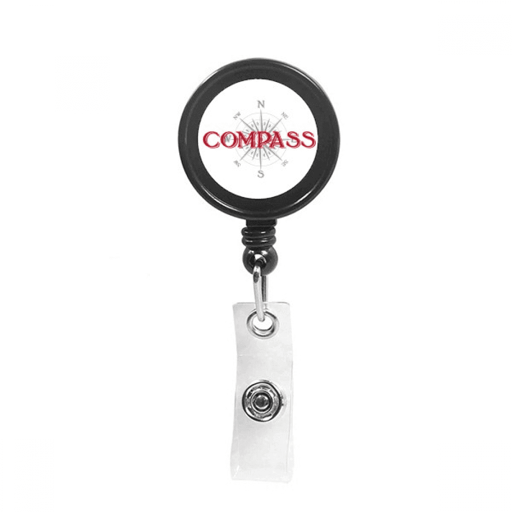Southeast Northwest Compass Retractable Keychain Badge Holder ID Badge