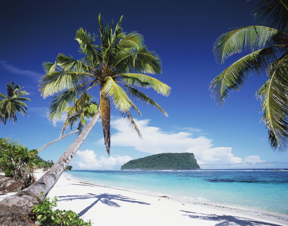 Southeast coast of Upolu Island Upolu Island Samoa Canvas Art - David Kirkland Design Pics (34 x 26)