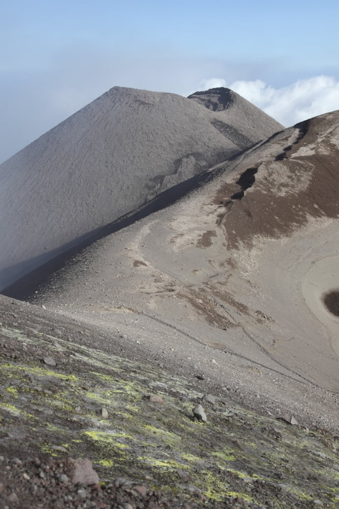 Southeast crater of Mount Etna volcano Sicily Italy Canvas Art - Richard RoscoeStocktrek Images (12 x 18)