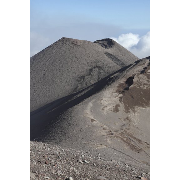 Southeast crater of Mount Etna volcano Sicily Italy Canvas Art - Richard RoscoeStocktrek Images (23 x 35)