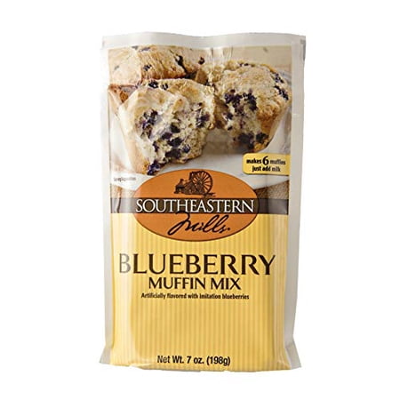 Southeastern Mills Blueberry Muffin Mix- Each 7 oz. Packet Makes 6 Muffins (2 Packets)