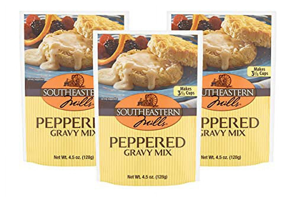 Southeastern Mills Gravy Mix Packet, Peppered Gravy Mix with Sausage
