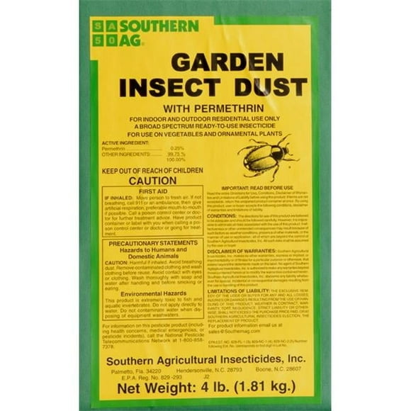 Southern Ag 5264 4 lbs Garden Insect Dust - Pack of 12